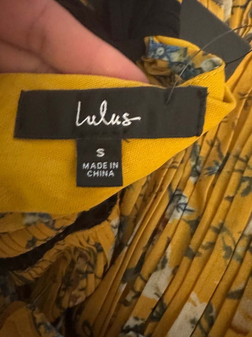 Lulus Such Sophistication Yellow Floral Print Pleated Tiered Maxi Dress - Picture 5 of 7